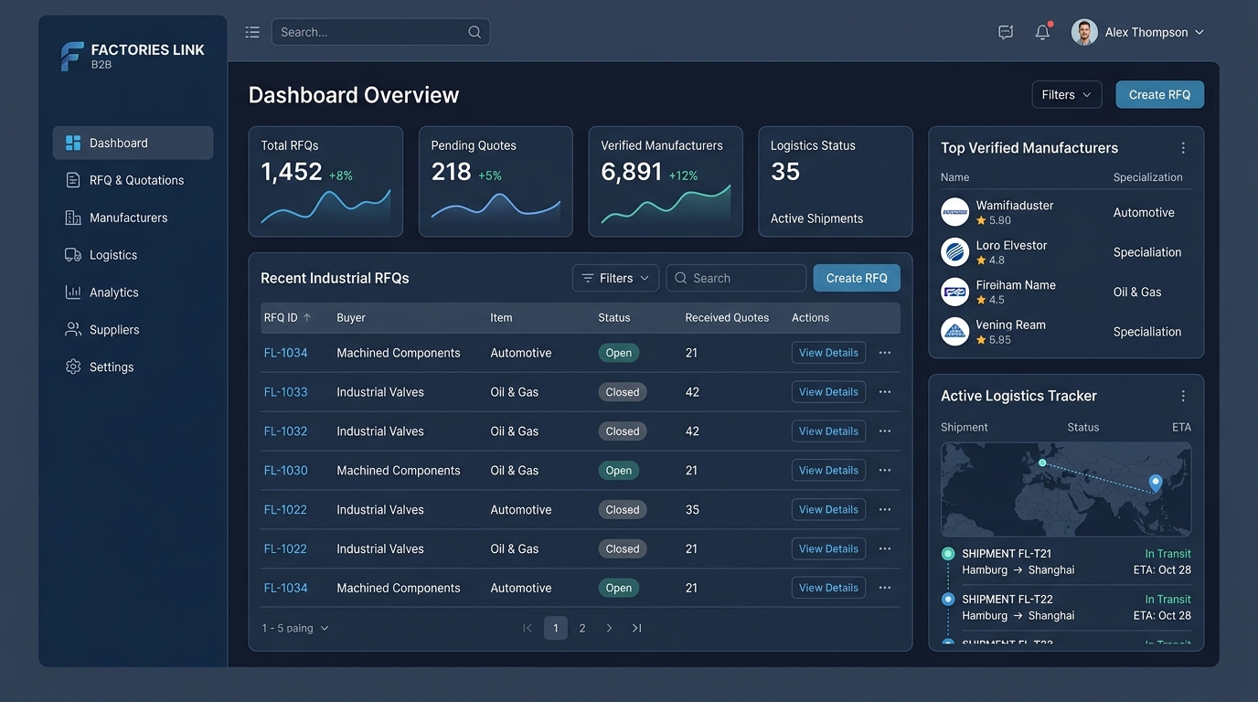 Factories Link B2B Supply Chain Platform